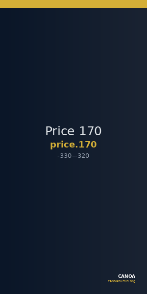 Price 170 — CANOA