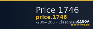 Price 1746 — CANOA