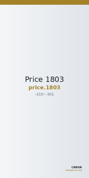 Price 1803 — CANOA