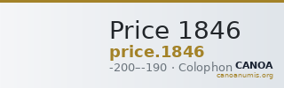 Price 1846 — CANOA