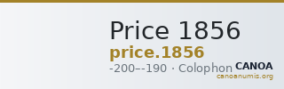 Price 1856 — CANOA