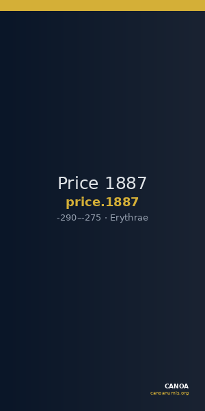 Price 1887 — CANOA