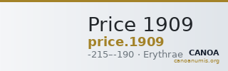 Price 1909 — CANOA