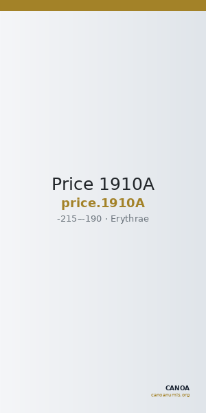 Price 1910A — CANOA