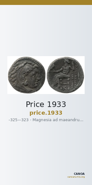 Price 1933 — CANOA