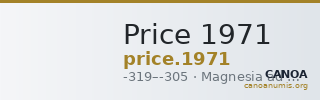 Price 1971 — CANOA