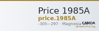 Price 1985A — CANOA