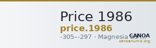 Price 1986 — CANOA