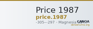 Price 1987 — CANOA