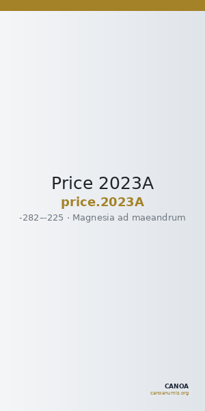 Price 2023A — CANOA
