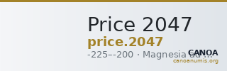 Price 2047 — CANOA