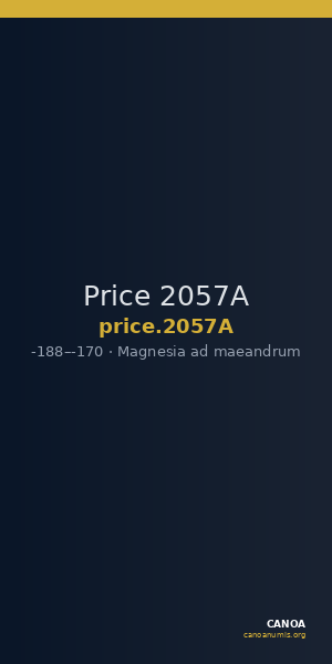 Price 2057A — CANOA