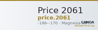 Price 2061 — CANOA