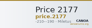 Price 2177 — CANOA