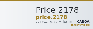 Price 2178 — CANOA