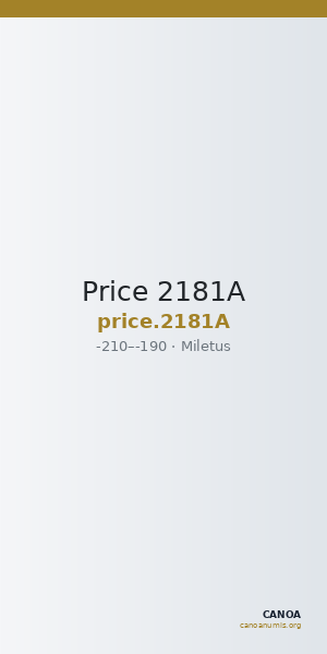 Price 2181A — CANOA