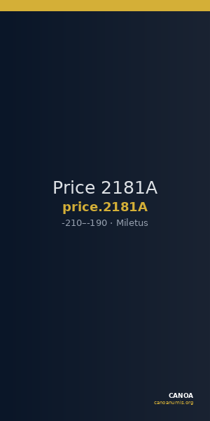 Price 2181A — CANOA