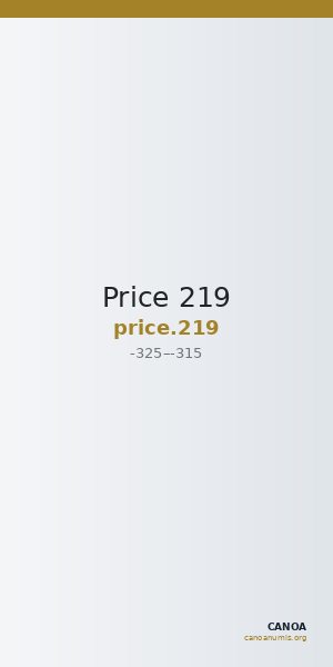 Price 219 — CANOA