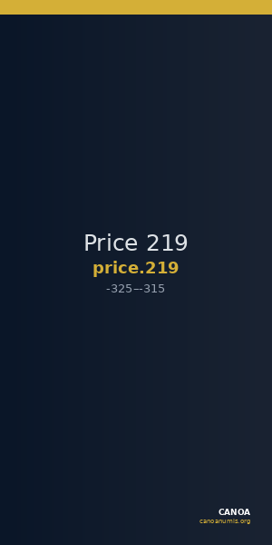 Price 219 — CANOA