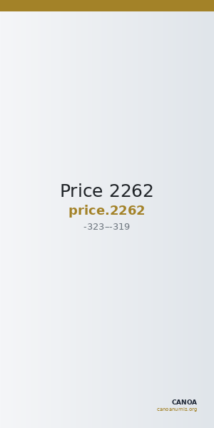 Price 2262 — CANOA