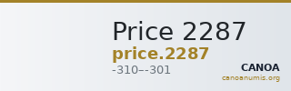 Price 2287 — CANOA