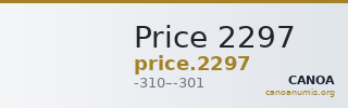 Price 2297 — CANOA
