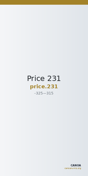 Price 231 — CANOA