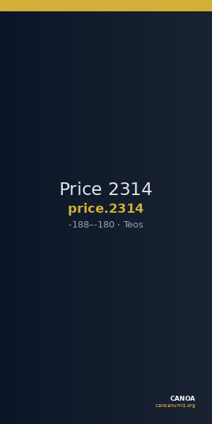 Price 2314 — CANOA