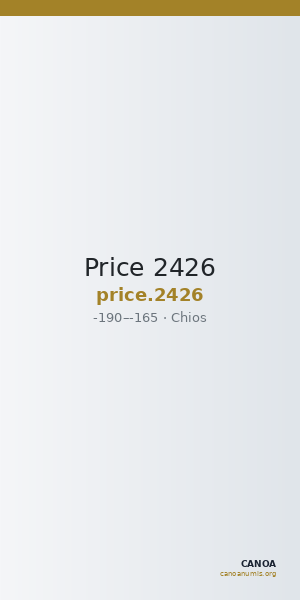 Price 2426 — CANOA