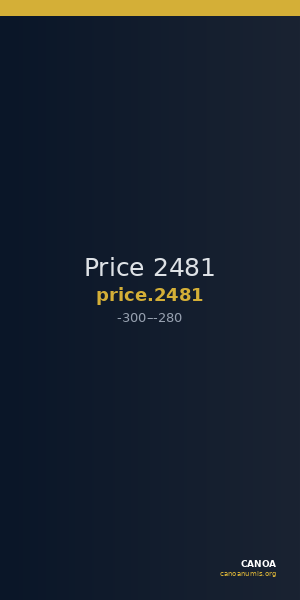 Price 2481 — CANOA
