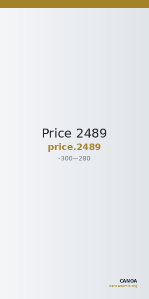Price 2489 — CANOA
