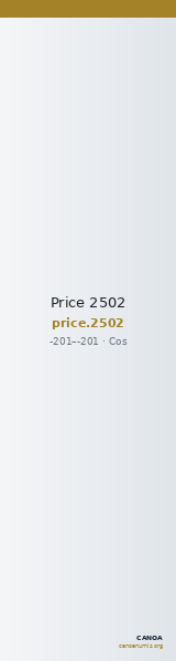 Price 2502 — CANOA