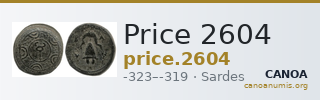 Price 2604 — CANOA