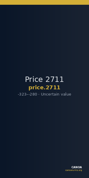 Price 2711 — CANOA