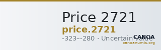 Price 2721 — CANOA