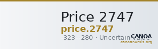 Price 2747 — CANOA