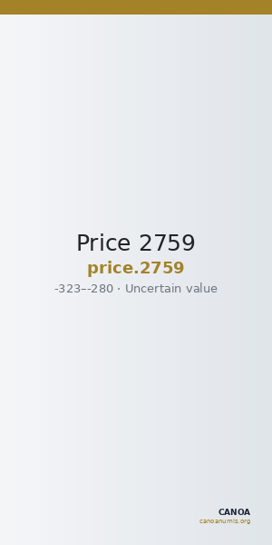 Price 2759 — CANOA