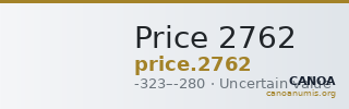 Price 2762 — CANOA