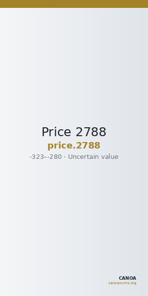 Price 2788 — CANOA