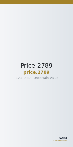 Price 2789 — CANOA