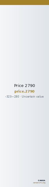 Price 2790 — CANOA