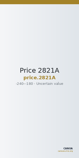 Price 2821A — CANOA