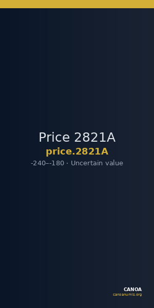 Price 2821A — CANOA