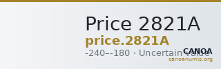 Price 2821A — CANOA