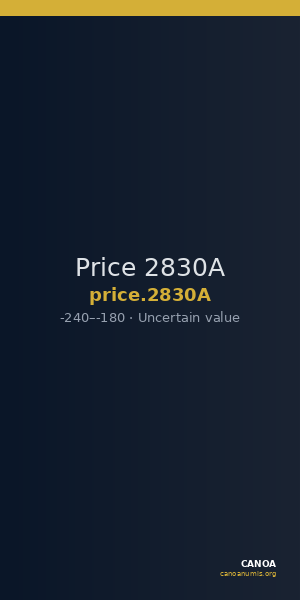 Price 2830A — CANOA