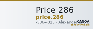 Price 286 — CANOA
