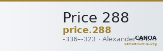 Price 288 — CANOA