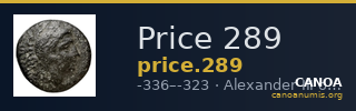 Price 289 — CANOA