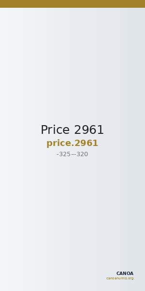 Price 2961 — CANOA