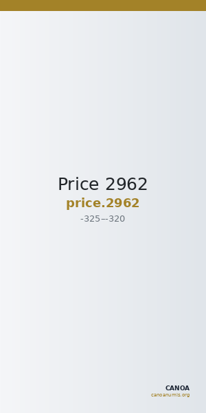 Price 2962 — CANOA